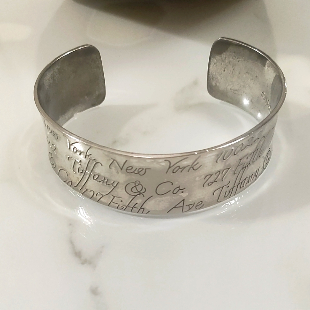 TIFFANY & CO. Engraved Silver Cuff